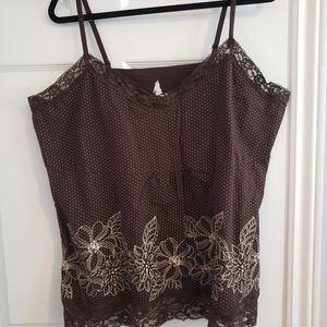 3 for $20 SALE Lace trimmed tank top, 2x